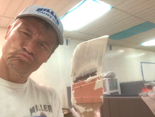 Detailed interior trim and wall painting